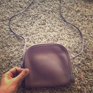 Tiny Lavender Leather Coach Bag